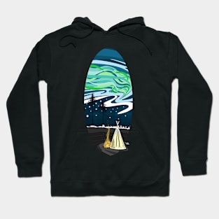 Northern lights sky Hoodie